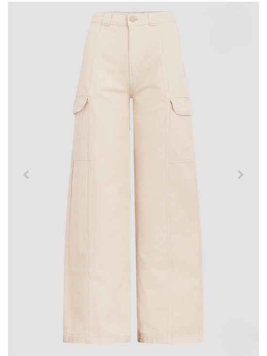 Hudson Jeans Pants - Hudson Jeans Cotton Cargo Pants Wide Leg Great Egret (Off-White) Size 31